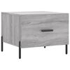 vidaXL Mesa de centro 50x50x40 cm derivados madeira sonoma cinza