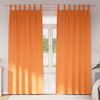 vidaXL Cortinas Blackout com Argolas 2 pcs Laranja Brilhante