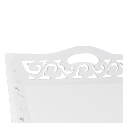 vidaXL Mesa lateral com tabuleiro branco