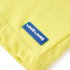 T-shirt infantil com mangas curtas amarelo 128