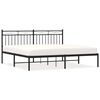 vidaXL Estrutura de cama com cabeceira 183x213 cm metal preto