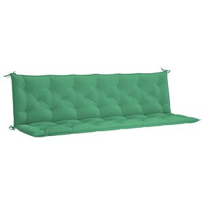 vidaXL Almofad&atilde;o banco jardim 200x(50+50)x7cm tecido oxford verde