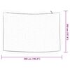 vidaXL Rede para reboque com corda el&aacute;stica 5x3,5 m PP branco