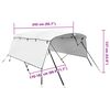 vidaXL Toldo de 4 arcos Bimini c/ paredes laterais 243x(170-182)x137cm