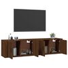 vidaXL M&oacute;veis de TV de parede 2 pcs 80x34,5x40 cm carvalho castanho