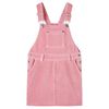 vidaXL Vestido com peitilho para crian&ccedil;a bombazina rosa-claro 92