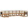 vidaXL Conjunto de Sof&aacute;s para Exterior 8 pcs Natural