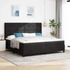 vidaXL Cama Box com cabeceira Preto 200 x 200 cm Veludo