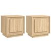vidaXL Mesas cabeceira 2 pcs 44x35x45cm deriv. madeira carvalho sonoma