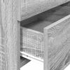 vidaXL Mesa de cabeceira com 2 gavetas cinza Sonoma 40x36,5x62 cm
