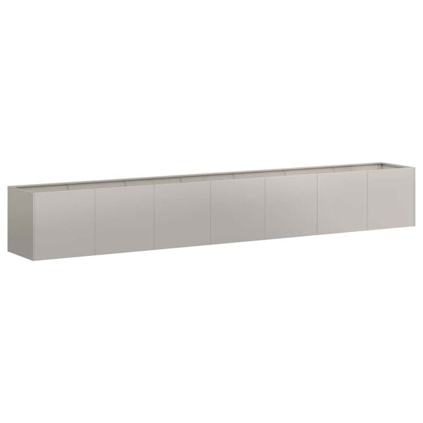 vidaXL Floreira enferrujada 360x80x40 cm a&ccedil;o resistente