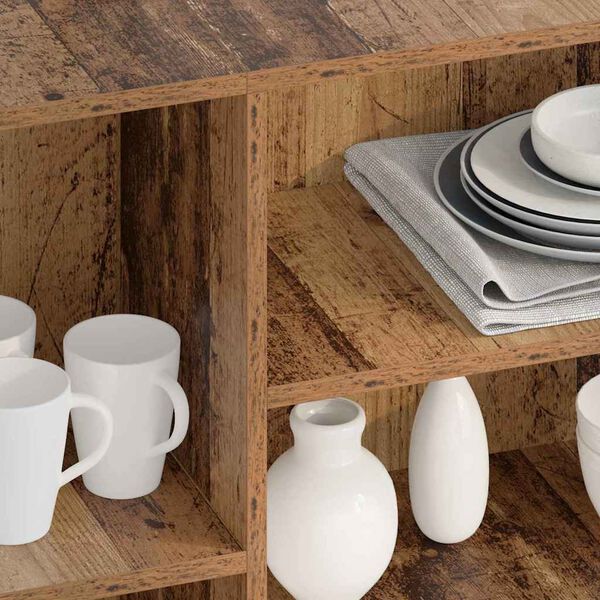 vidaXL Buffet Madeira antiga 120 x 30 x 75 cm Madeira processada