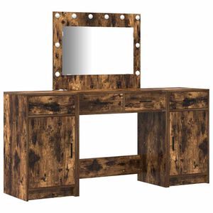vidaXL Mesa de vestir 3 unid. Castanho 78,5 x 41 x 135 cm