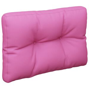 vidaXL Almofad&atilde;o para paletes 50x40x12 cm tecido rosa