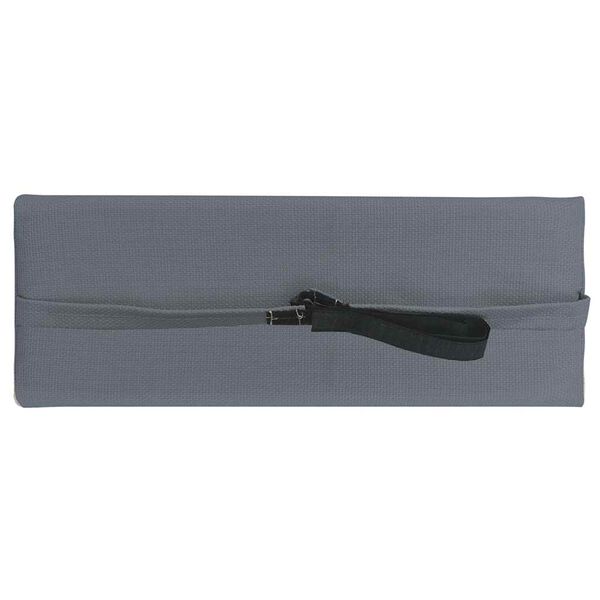 vidaXL Encosto cabe&ccedil;a cadeira de p&aacute;tio 40x7,5x15 cm textilene cinza