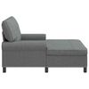 vidaXL Chaise Lounge com almofada Cinza Escuro 91 x 157 x 91 cm tecido