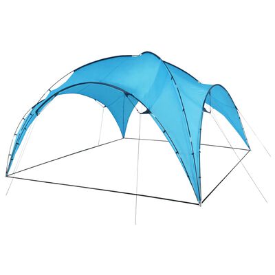vidaXL Tenda para festas arqueada 450x450x265 cm azul claro
