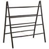 vidaXL Escada de Cobertores Dupla Face Preto 90 x 50 x 100 cm Bambu