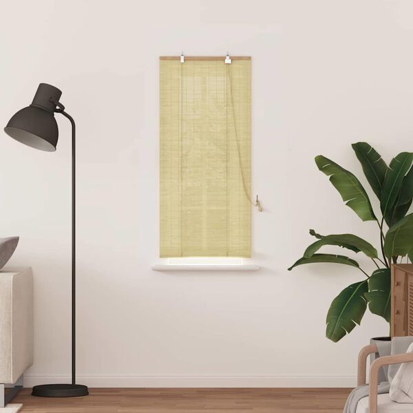vidaXL Persianas e Cortinas para Janelas Outros Manual Natural Bambu