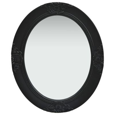 vidaXL Espelho de parede estilo barroco 50x60 cm preto