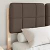 vidaXL Estrutura de Cama com Cabeceira Estofada Cinzento-acastanhado