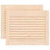 vidaXL Portas de arm&aacute;rio 2 pcs com design de persiana pinho maci&ccedil;o