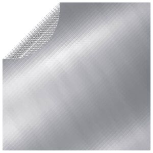 vidaXL Cobertura para piscina 381 cm PE prateado