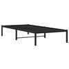 vidaXL Estrutura de cama 90x200 cm metal preto