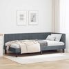 vidaXL Estrutura de Cama de Canto Cinza Escuro 90 cm x 200 cm Veludo