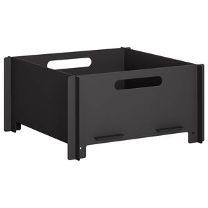 vidaXL Fire Pit Preto 40 x 40 x 20 cm A&ccedil;o