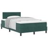 vidaXL Cama Box com cabeceira Verde Escuro 120 x 190 cm Veludo