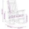 vidaXL Cadeira de Balanço para Jardim Branco 70 x 92 x 108cm HDPE