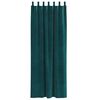 vidaXL Cortinas opacas 2 pcs Verde Escuro 140 x 225 cm Veludo