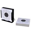vidaXL Suporte de alvo quadrado 14 cm + 100 alvos de papel