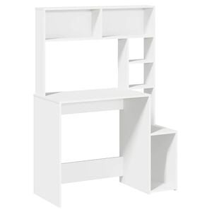vidaXL Secret&aacute;ria c/ prateleiras 100x45x140cm derivados madeira branco