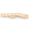 vidaXL 10 pcs conjunto lounge de jardim pinho maci&ccedil;o