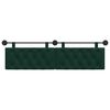 vidaXL Cabeceira Suspensa Verde Escuro 170 x 55 x 7 cm Veludo