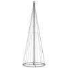 vidaXL Árvore de Natal em cone 732 luzes LED 160x500 cm colorido