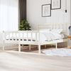 vidaXL Estrutura de cama 160x200 cm madeira maciça branco