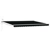 vidaXL Toldo Retr&aacute;til El&eacute;trico Preto 4 &times; 3 m
