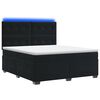 vidaXL Cama box spring com colch&atilde;o Preto 180 x 200 cm Veludo