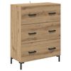 vidaXL Buffet Carvalho Artesanal 69,5 x 34 x 90 cm