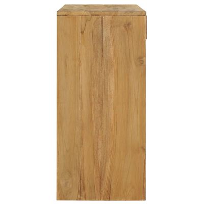 vidaXL Mesa consola 100x35x75 cm madeira de teca maciça
