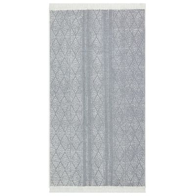 vidaXL Tapete 120x180 cm algodão cinzento-claro