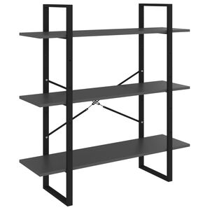 vidaXL Estante 100x30x105 cm derivados de madeira cinzento