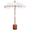 vidaXL Guarda-sol balin&ecirc;s com base Redondo 190 x 190 x 295 cm