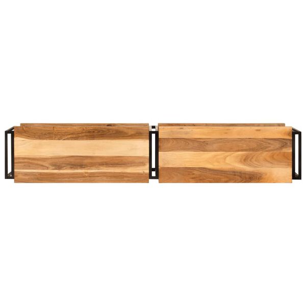 vidaXL M&oacute;vel de TV 160x30x40 cm madeira de ac&aacute;cia maci&ccedil;a