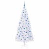 vidaXL &Aacute;rvore de Natal Artificial com 300 LEDs Branco 210 cm PVC e A&ccedil;o