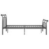 vidaXL Estrutura de cama 120x200 cm metal preto
