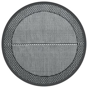 vidaXL Tapete de exterior &Oslash;120 cm ARAKIL PP cinzento